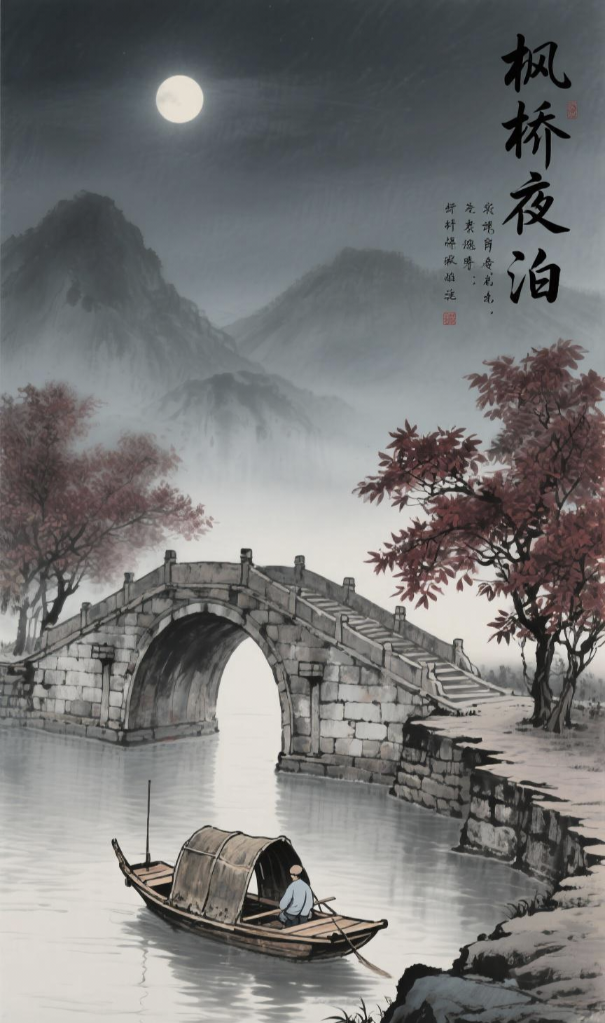 柒柒夜色 的想法: 《枫桥夜泊》唐 张继