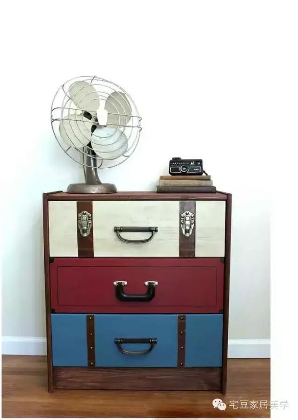 美丽家疯狂改造旧皮箱已经成了艺术品