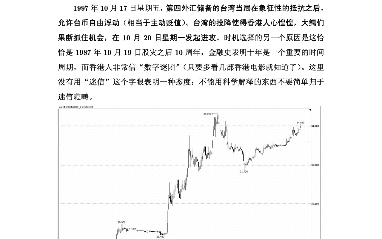 1997年索罗斯狙击香港股市的过程?