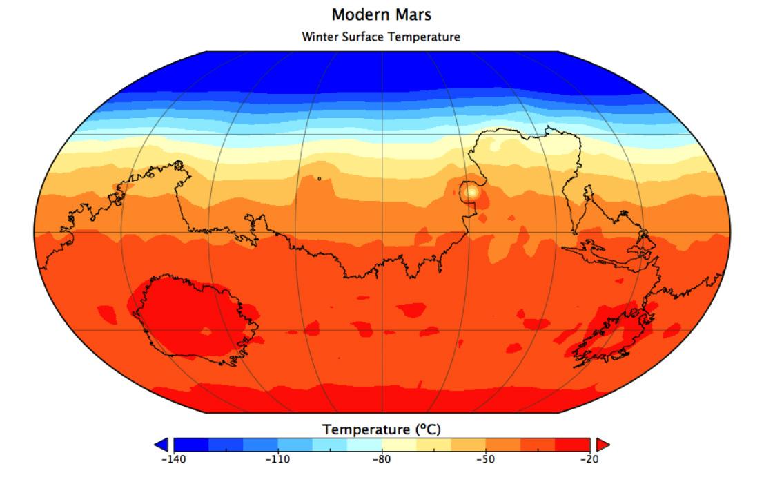 火星表面地形全图图片