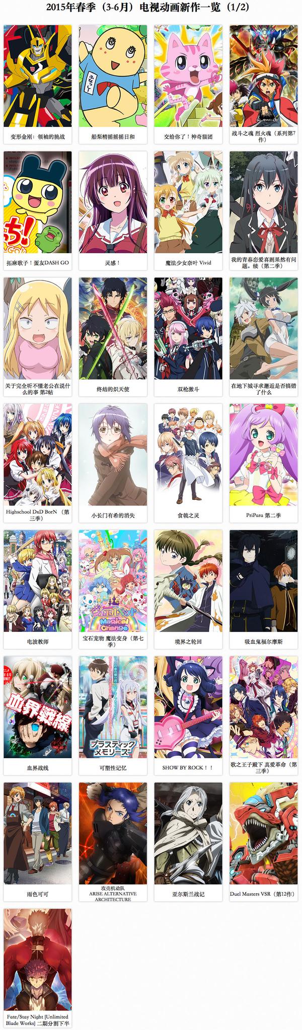 15年4月电视动画新作介绍 1 2 知乎 15年4月电视动画新作介绍 1 2 知乎