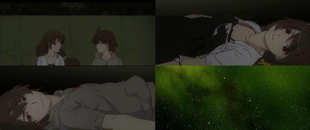 但是我第一反应是化物语的第12话,荡漾和阿拉垃圾一起看星星的那一幕