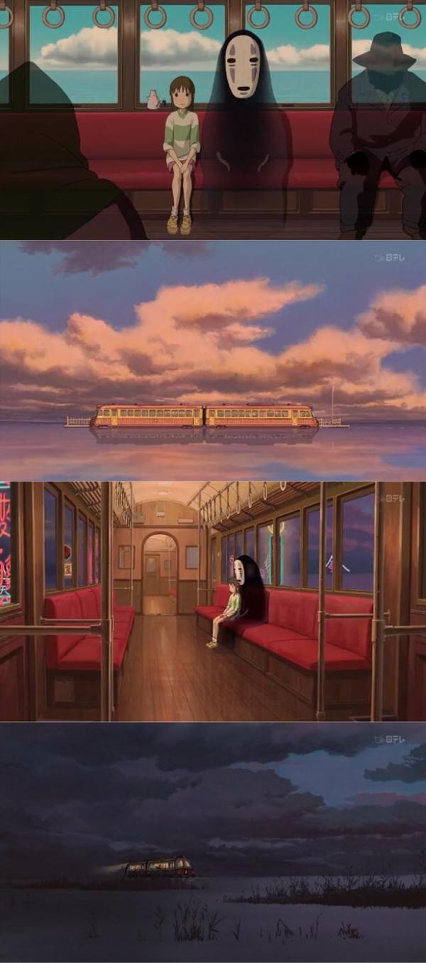 说起孤独我首先想到的是《千与千寻》最后面的一段.