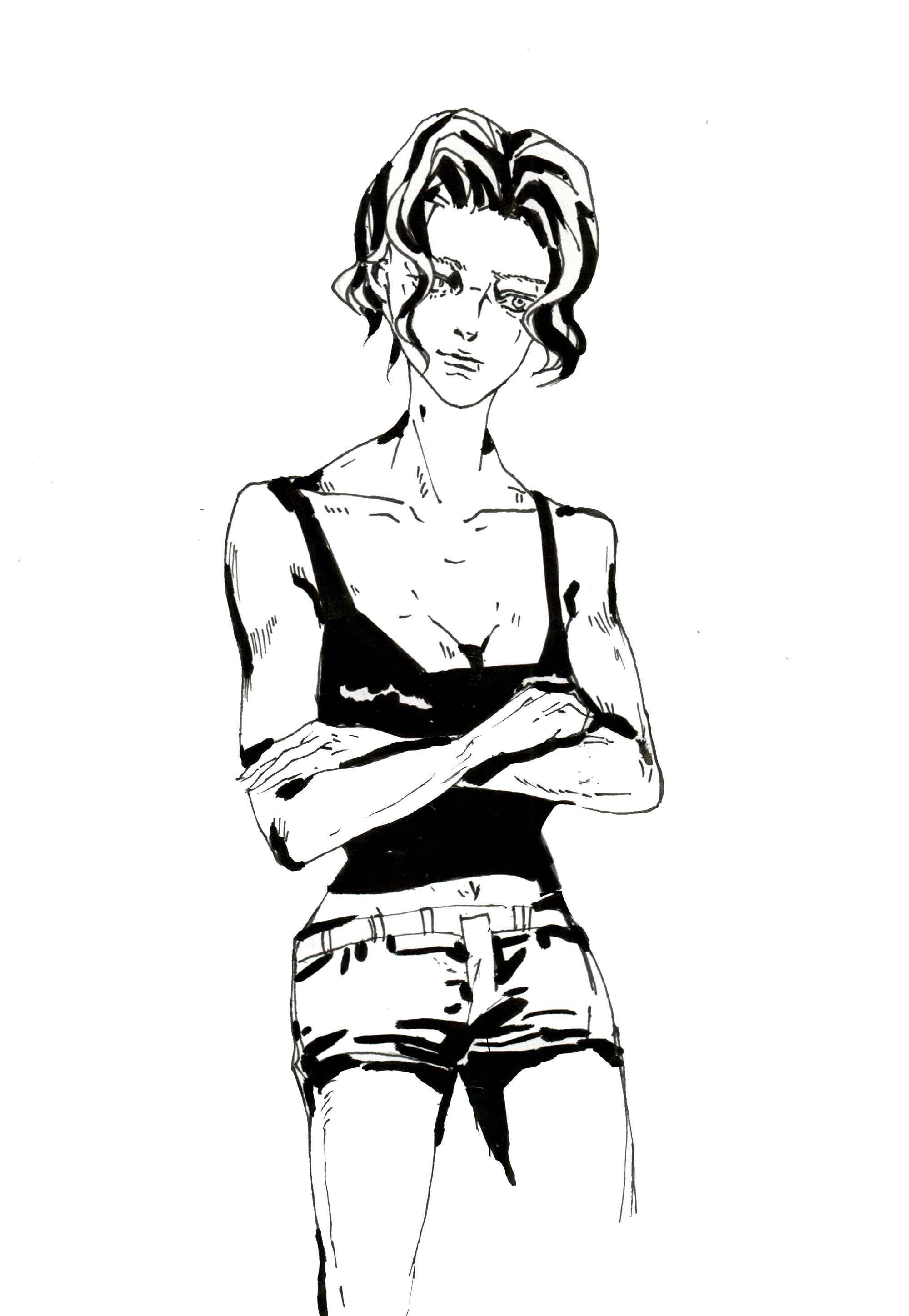 我感觉我像个直男癌画手,一画女性角色就各种露还胸大.