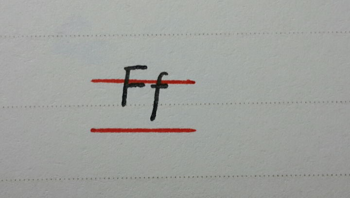 f的正确写法顺序图片