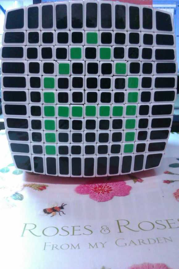 【魔方艺术】11阶魔方拼字及其他. 讲解一下魔方拼字的方法.