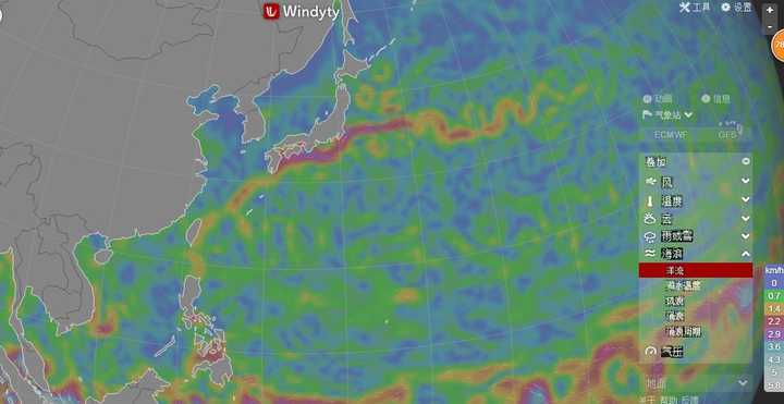 因為日本暖流和千島寒流的交匯,形成了北海道漁場,臺灣的存在是增強