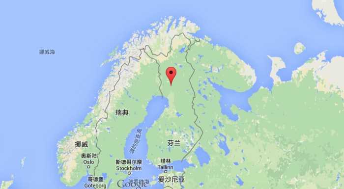 这是因为圣诞老人居住在芬兰拉普兰地区的罗瓦涅米(rovaniemi.