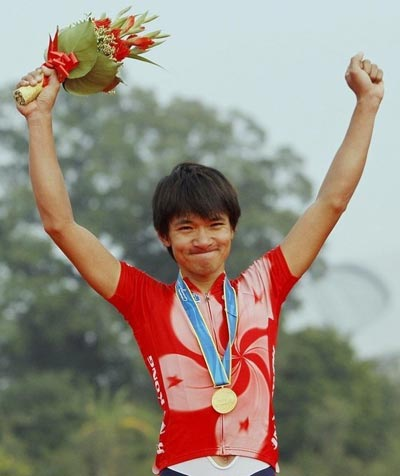 黄金宝 著名自行车运动员,2006年,2010年亚运会金牌,近年来唯一能在
