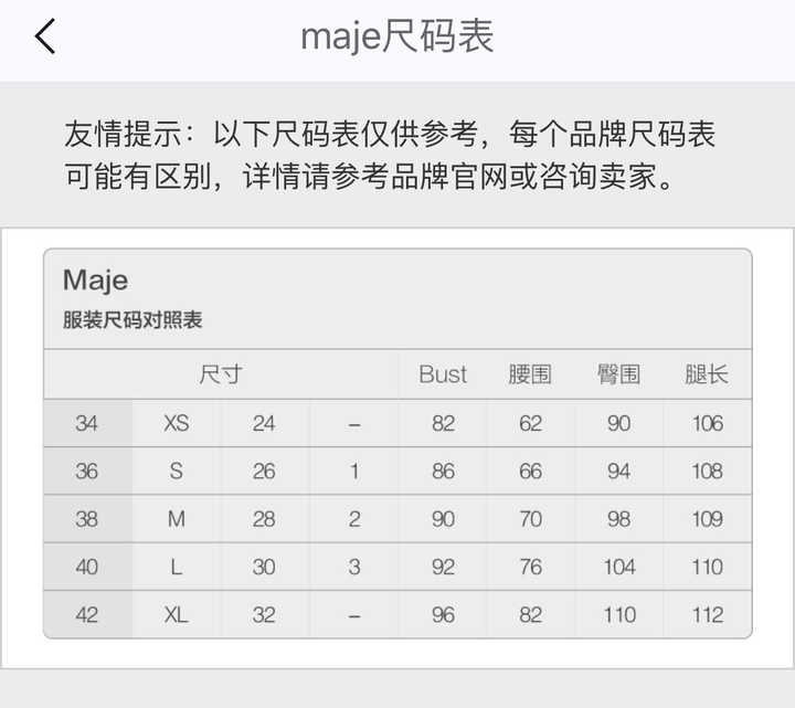 谁买过maje衣服 尺码怎么样 知乎 谁买过maje衣服 尺码怎么样 知乎