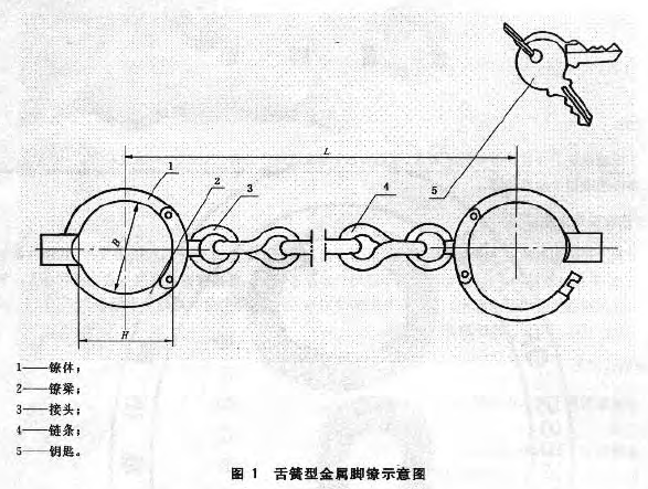 手铐的构造部件图片