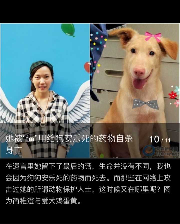 怎么看待动物收容所所长简稚澄自杀后留给所谓爱狗人士的遗言?