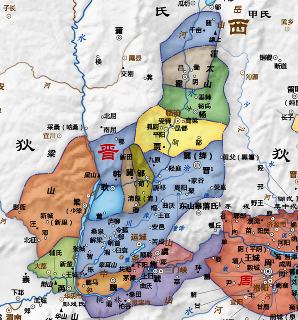 春秋时期晋国看着平原耕地也不多啊，为什么前期就能如此强了？
