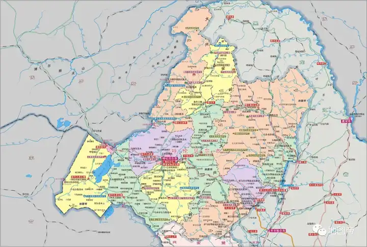 加格达奇区行政区划图片