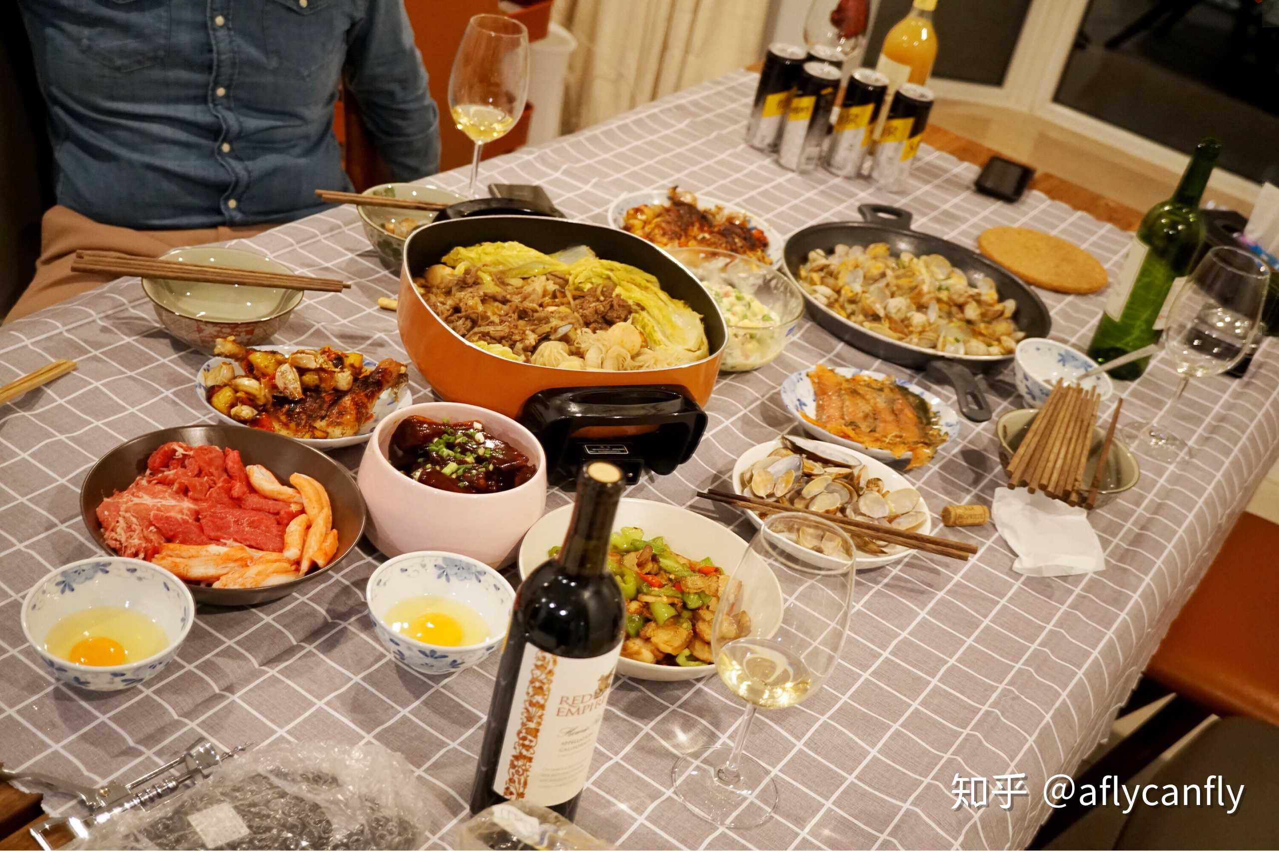 某日在友人家操持一桌8人家宴