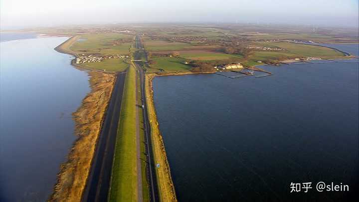 荷兰围海造陆图片