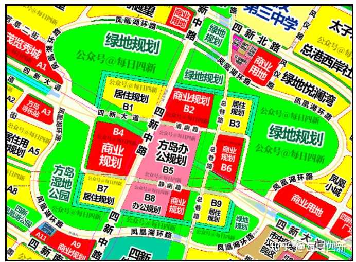 汉阳四新方岛规划图图片