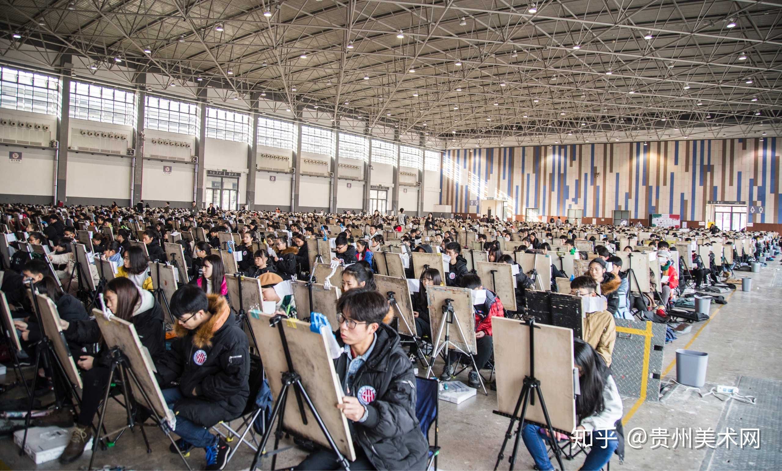 回顾2018年贵州省美术模拟联考现场