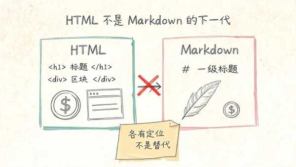 HTML会代替Markdown吗？为什么？