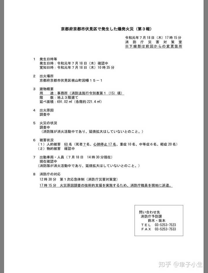 如何看待19 年7 月18 日京都动画第一工作室的纵火事件 知乎