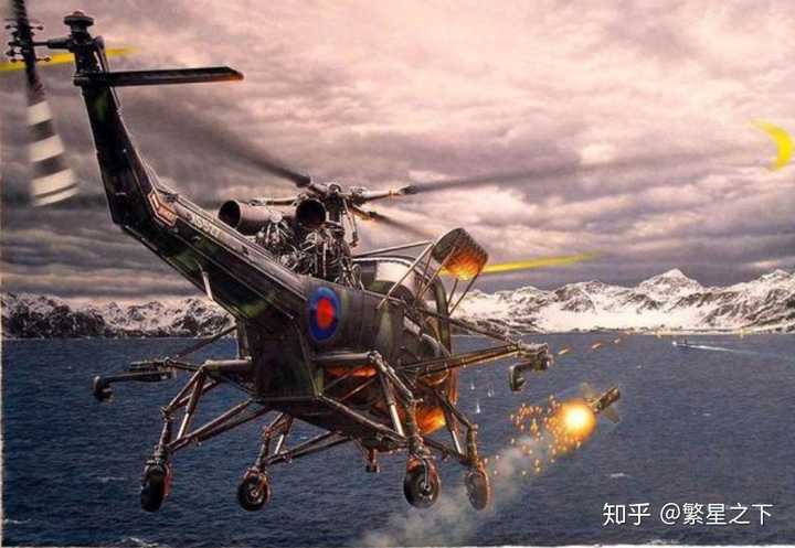 英军直升机攻击"圣菲"号潜艇