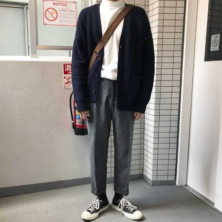 喜欢文艺和小清新的男大学生,身高180,体重63kg,秋冬季怎么搭配衣服呢