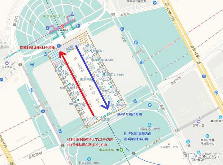 南京南站地图全图图片