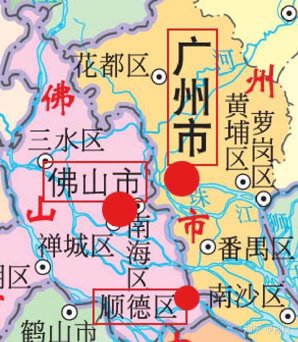 广州和佛山的分界线图图片