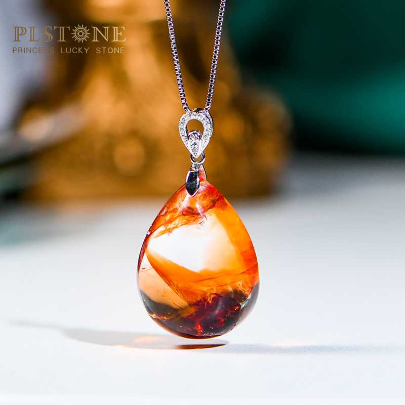 7a 坦桑尼亚老矿凤羽晶吊坠