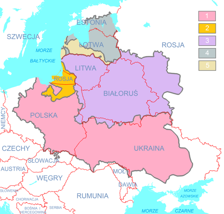 俄属波兰王国地图图片