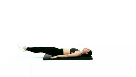 摸膝卷腹(3*12-15)