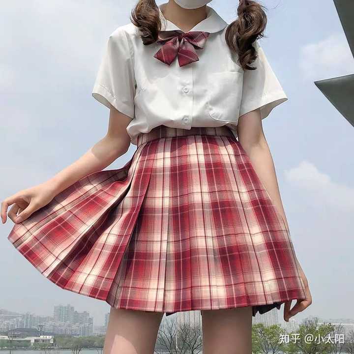 jk裙子图片格子-千图网