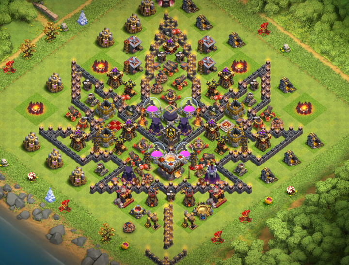 你在clash of clans (部落冲突)中遇到过哪些令人印象深刻的阵型?