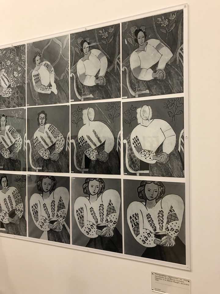 《罗马尼亚衫》创作过程照片,1945,maeght 画廊