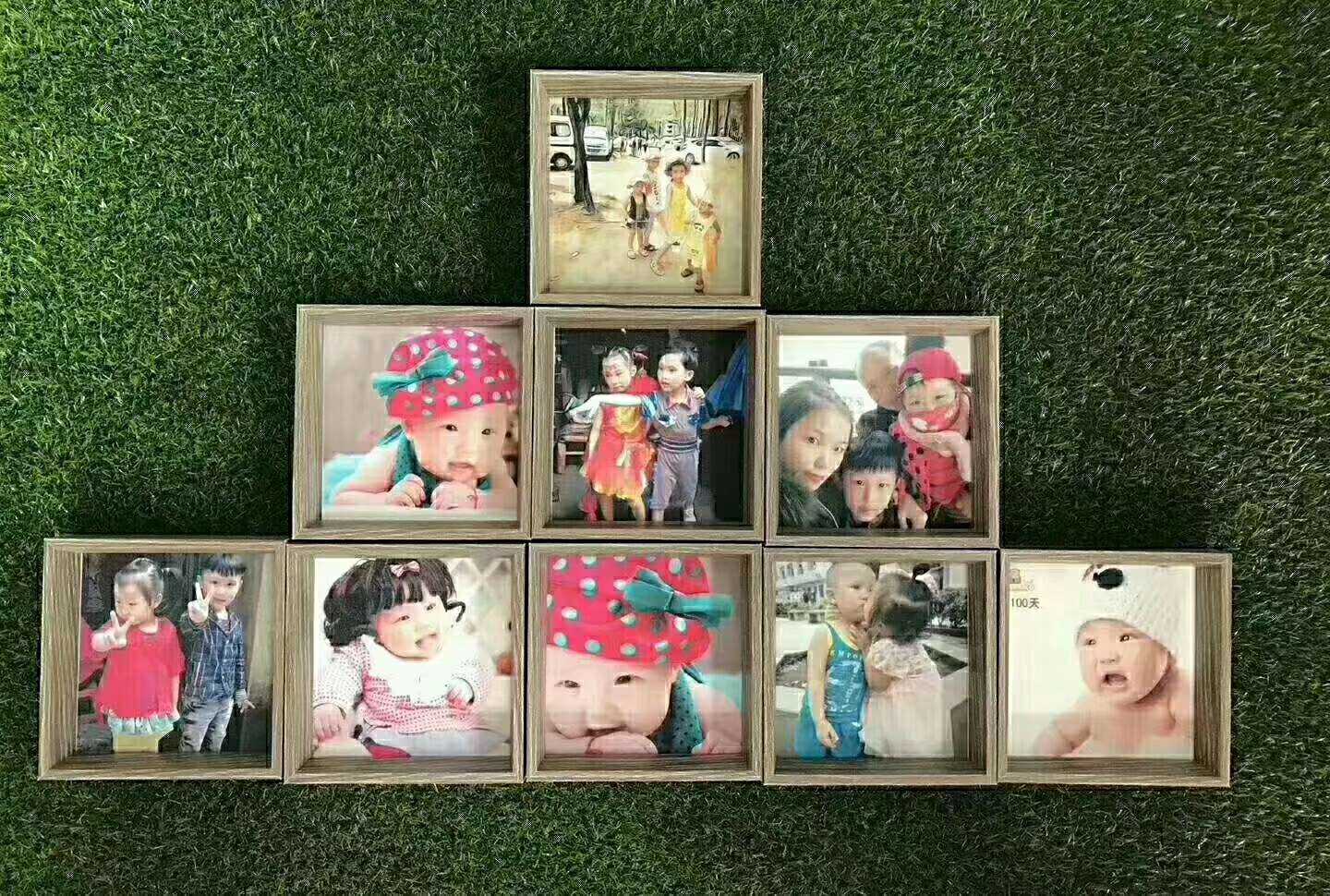 【美印定制-九宫格照片墙】九张照片,九个相框,随心摆[胜利]98元包邮