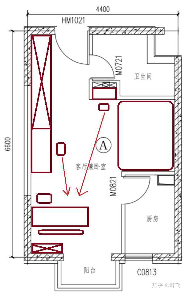 30㎡小開間在不破壞現有結構的前提下,怎樣通過傢俱的擺放使空間更