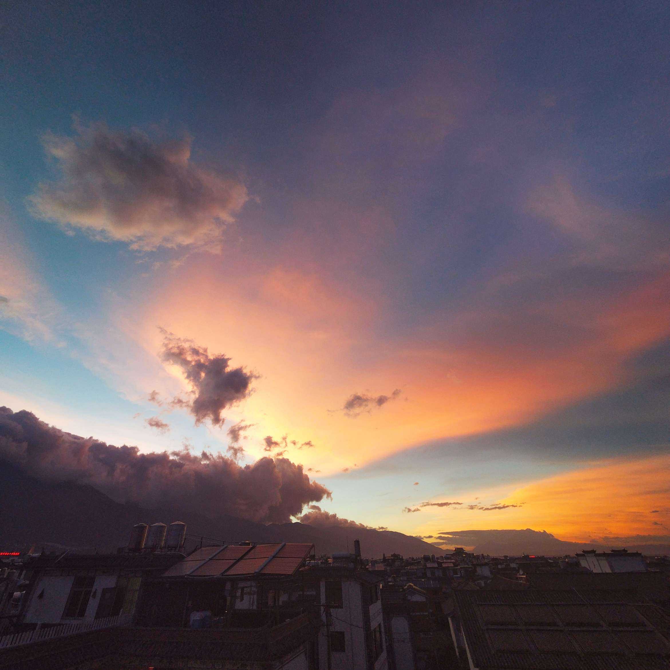 晚霞,如同翅膀#大理