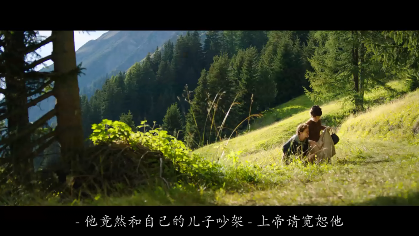 后来的相处让爷爷对小海蒂心生怜爱.但姨妈的再次出