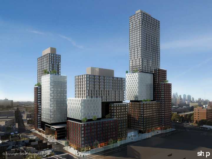 目前世界上最大规模的单元组建式建筑(modular construction),纽约
