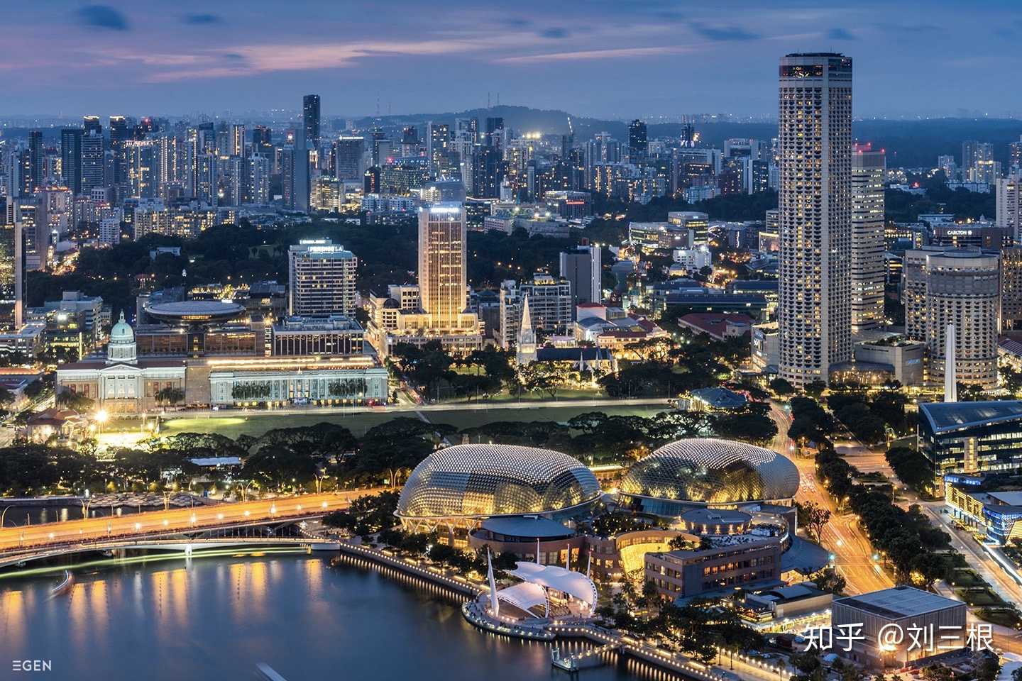 新加坡夜色9张,轻叹世间如此繁华.