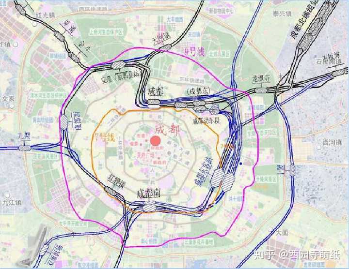 由於成都鐵路環線具有的獨特優勢(銜接成都對外鐵路,深入城市腹地)