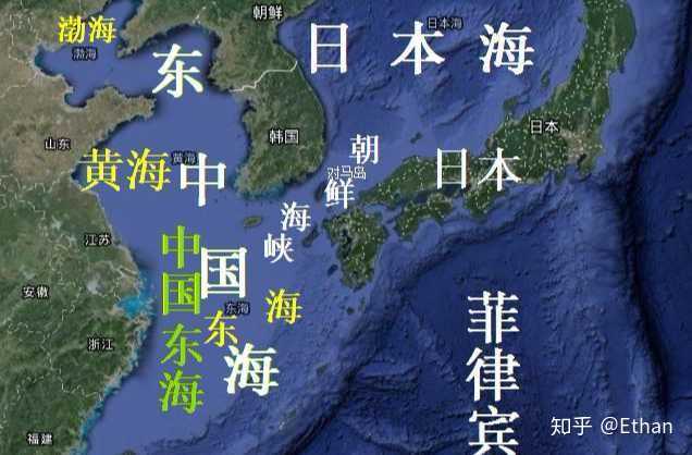 整个华东东部海域都是浅而平坦的大陆架