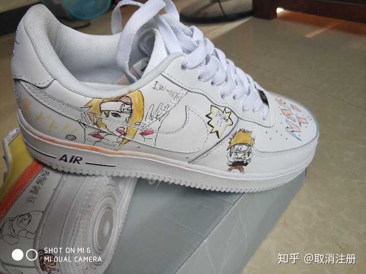 请问自己手绘描边 nike air force 1 板鞋的成功率有多少?