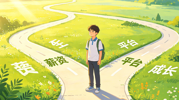 毕业后的第一份工作，薪资、平台和成长空间应该怎么排序？