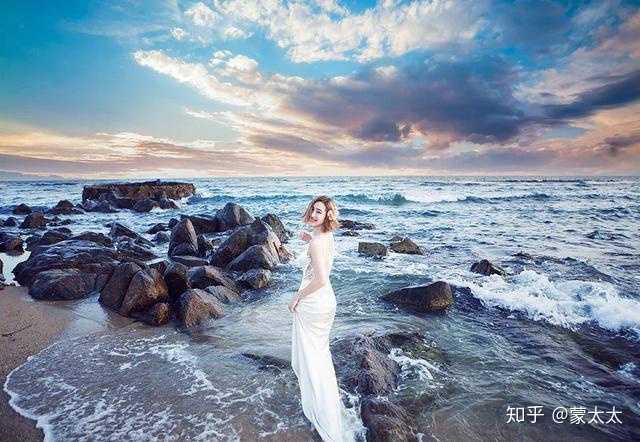 海边婚纱照图片