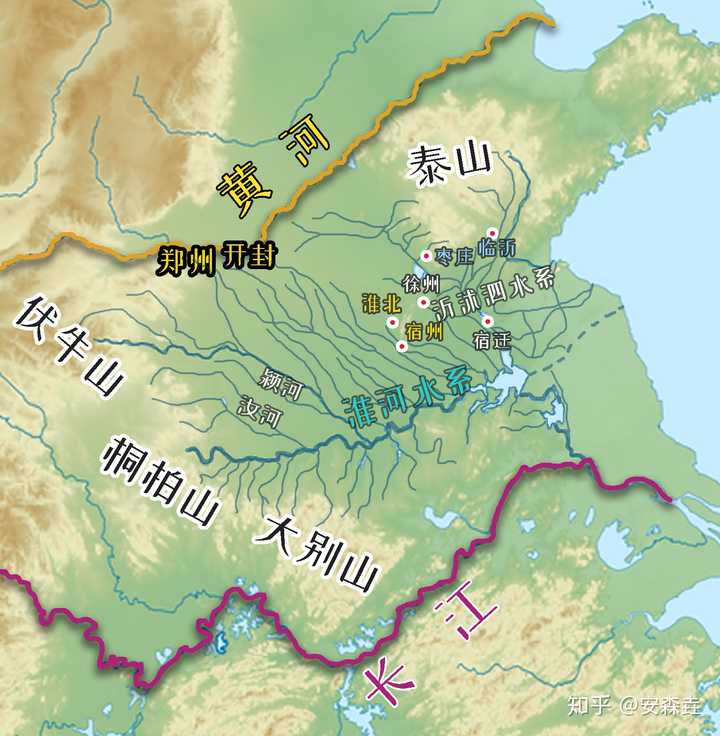 淮河流域地图清晰图片