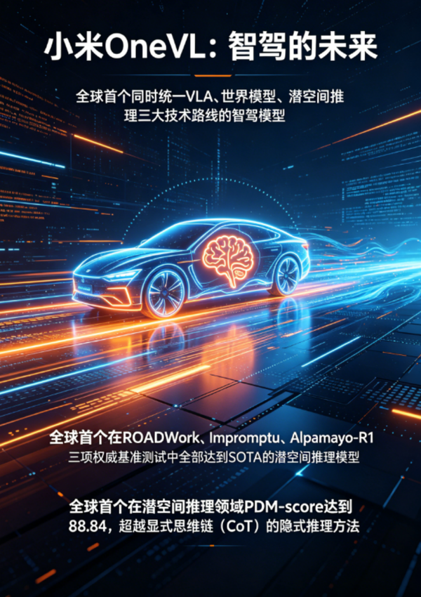 小米开源 xiaomionevl 自动驾驶模型，率先实现多技术路线统一，这意味着什么？