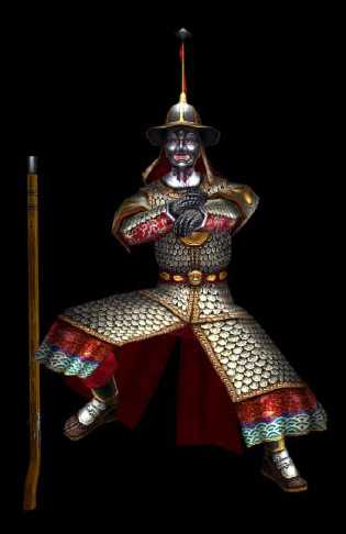 明式中期的战甲, 明武宗之后大量改成罩甲式 明初是改自元朝的一些