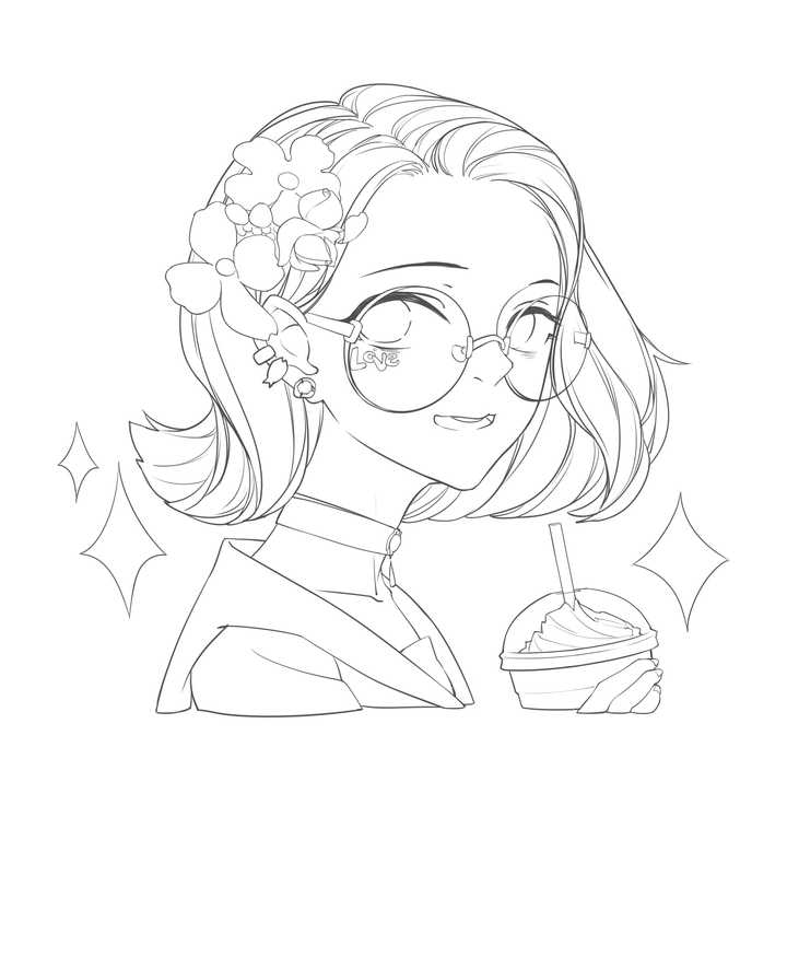 可以推荐一些适合板绘初学者练的线稿吗