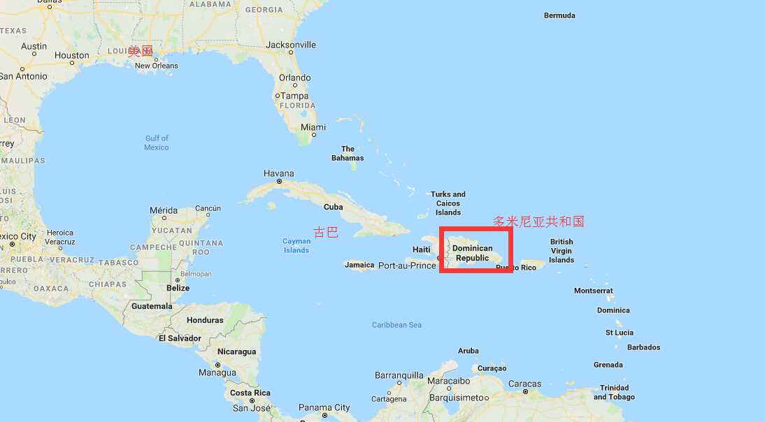 多米尼加共和国位置图片